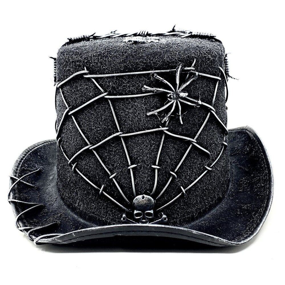 Steampunk Top Hat Metallic Scientist Time Traveler Halloween Costume Cosplay Hat